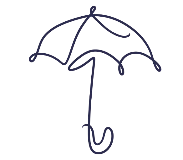 Steuerberatung Wiesbaden Entscheidungen treffen: Symbolische Illustration eines Regenschirms für Sicherheit und Schutz bei finanziellen Entscheidungen.